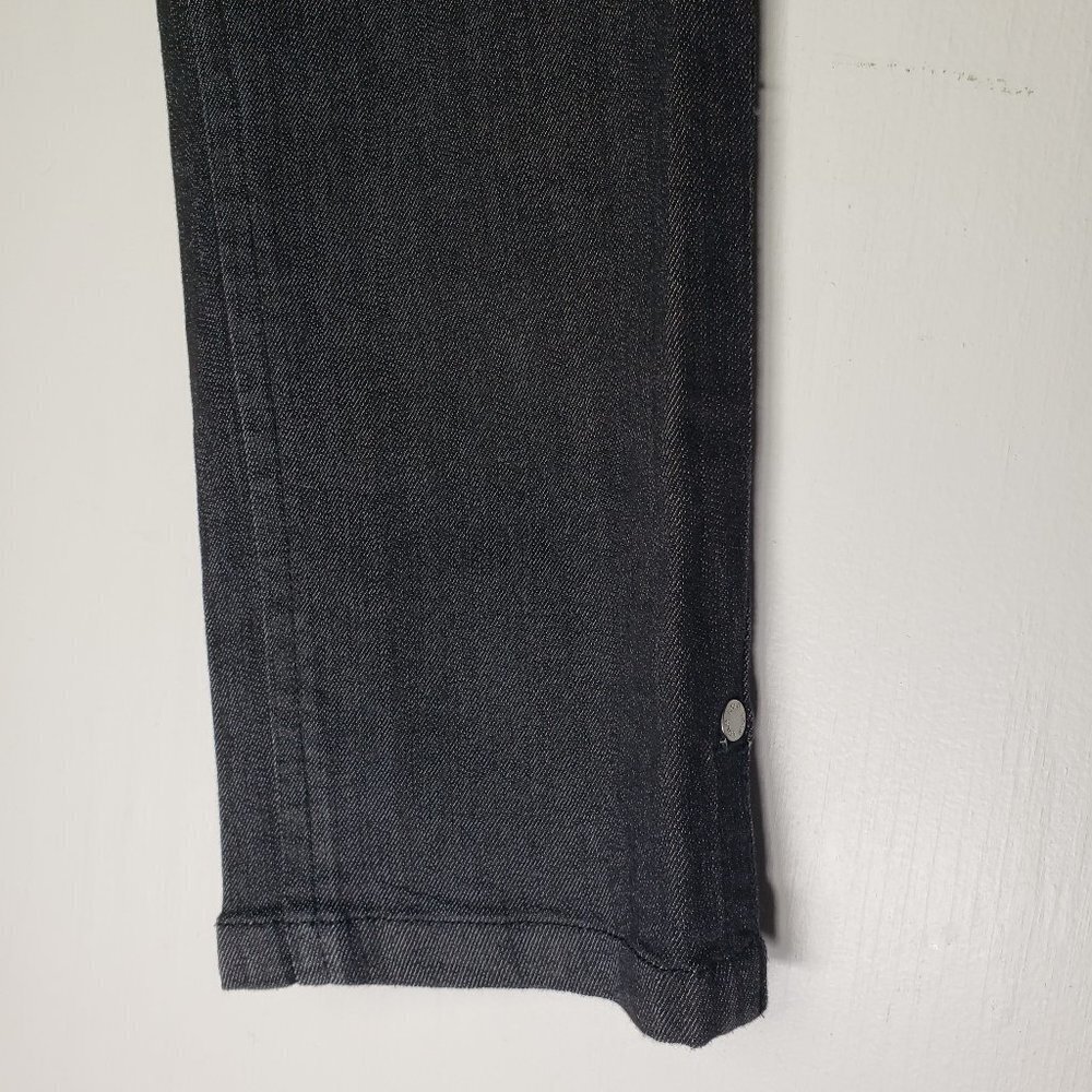 Lole Denim Capris Crops Dark Grey Wash 8 Jeans Stretch‎ - Picture 3 of 8